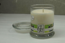 Load image into Gallery viewer, The Status’ sleek, urban style Blackberry Bliss Status Candle with glass lid blends elegantly for modern or contemporary interiors. This has been a popular candle for G.P. Soy for many years. The container is made by Libbey and can be easily repurposed after the candle is finished burning.  This is an uncomplicated and wonderful fragrance that remains a bestseller. You will smell the strong and delicious fragrance of fresh blackberries and not much else. Yum!
