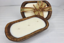 Load image into Gallery viewer, Fragrance Free Carved Bowl Soy Candles - Glowing Positively Soy Candles
