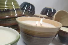 Load image into Gallery viewer, Fragrance Free Brown Pottery Soy Candles - Glowing Positively Soy Candles

