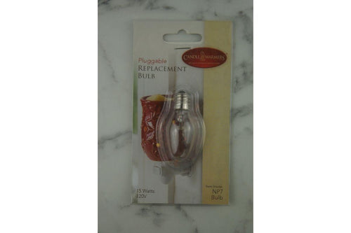 Replacement bulb for wall mounted electric plug-in wax melter.  x1 NP7 bulb, 15 watts, 120V