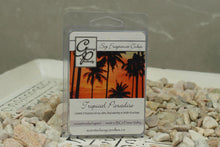 Load image into Gallery viewer, Positively Glowing Soy Candles tropical paradise fragrance cubes work in most electric melters and provide a safe way to have beautiful fragrance all day long. A delicious blend of pineapple, mango, and coconut that will send you to your own tropical paradise.  You will be feeling like you found Paradise.
